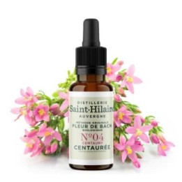Fleurs de Bach BIO "Méthode original", N° 4, Centaurée, Centaury (Centaurium erythraea) - 20ml - Saint-Hilaire