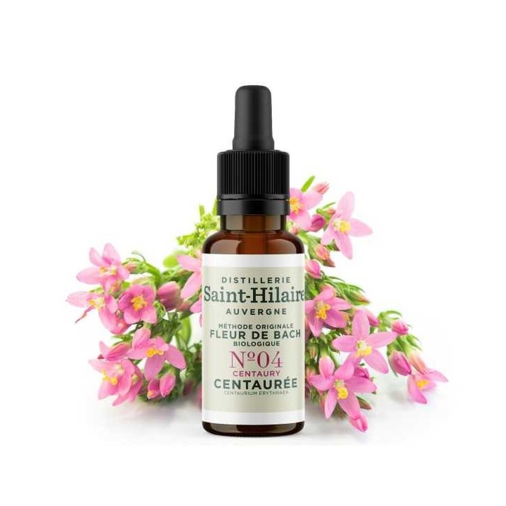 Fiori di Bach BIO "Metodo originale", N° 4, Centaurea minore, Centaury (Centaurium erythraea) - 20ml - Saint-Hilaire