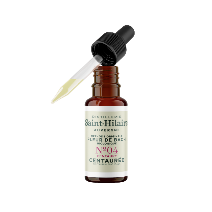 Fleurs de Bach BIO "Méthode original", N° 4, Centaurée, Centaury (Centaurium erythraea) - 20ml - Saint-Hilaire