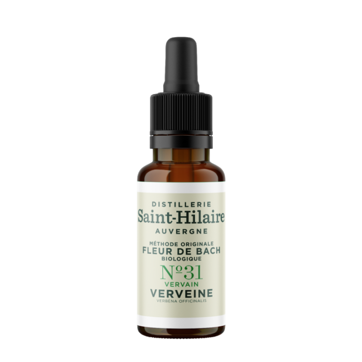 Fleurs de Bach BIO "Méthode original", N° 31, Verveine, Vervain (Verbena officinalis) - 20ml - Saint-Hilaire