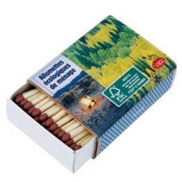 Streichhölzer FSC ökologischen -  Schachteln zu 100 Stück - Die ökologische Drogerie