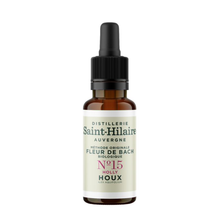 Fleurs de Bach BIO "Méthode original", N° 15, Houx, Holly (Ilex aquifolium) - 20ml - Saint-Hilaire