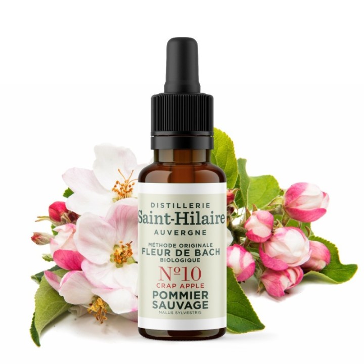 Fleurs de Bach BIO "Méthode original", N° 10, Pommier Sauvage, Crab Apple (Malus sylvestris) - 20ml - Saint-Hilaire
