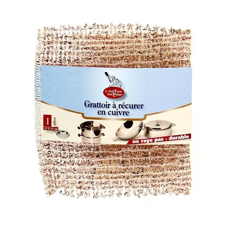 Grattoir à récurer en cuivre - La Droguerie écologique