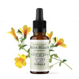 Fleurs de Bach BIO "Méthode original", N° 20, Mimule, Mimulus (Mimulus guttatus) - 20ml - Saint-Hilaire