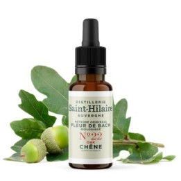 Fleurs de Bach BIO "Méthode original", N° 22, Chêne, Oak (Quercus robur) - 20ml - Saint-Hilaire