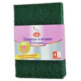 Scheuerschwämme PET-Recycling - 4 Stk. - La Droguerie écologique