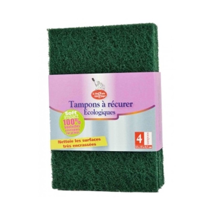 Spugne spugnette, 100% PET riciclato - 4 pz - La Droguerie écologique