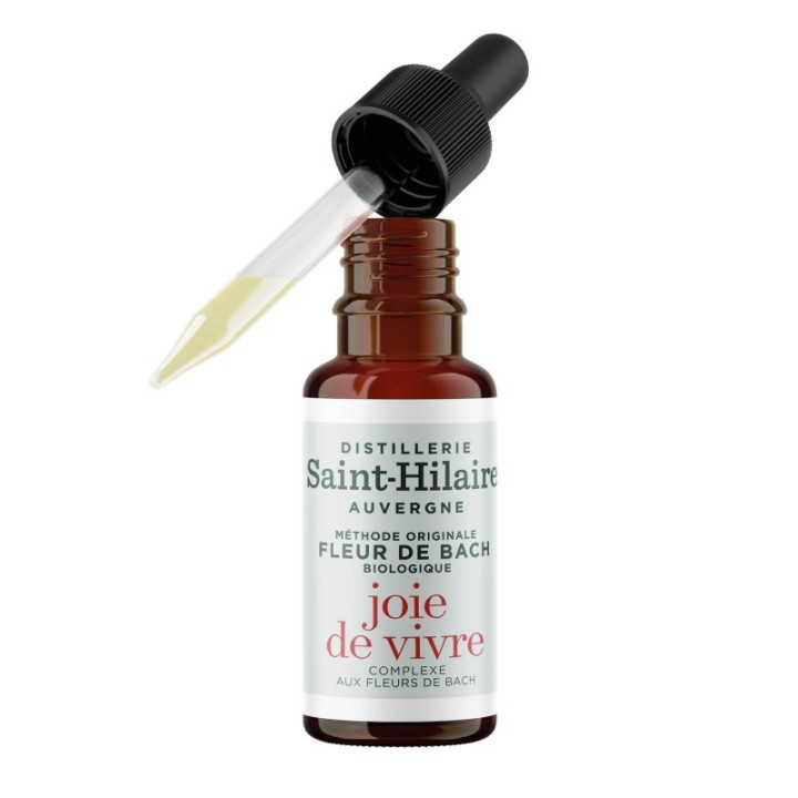 Elixir/Complexe de Fleurs de Bach BIO, JOIE DE VIVRE - Prêt à l'emploi "Méthode original" - 20ml - Saint-Hilaire