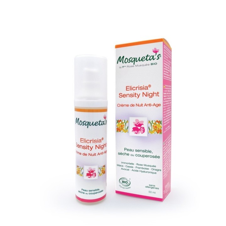 Elicrisia® Sensity Night, crème de nuit anti-âge - 50ml - Mosqueta's