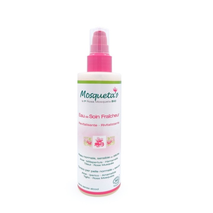 Eau de soin BIO, Feuchtigkeitsspendend, Belebend und Oxidationshemmend - 200ml - Mosqueta's