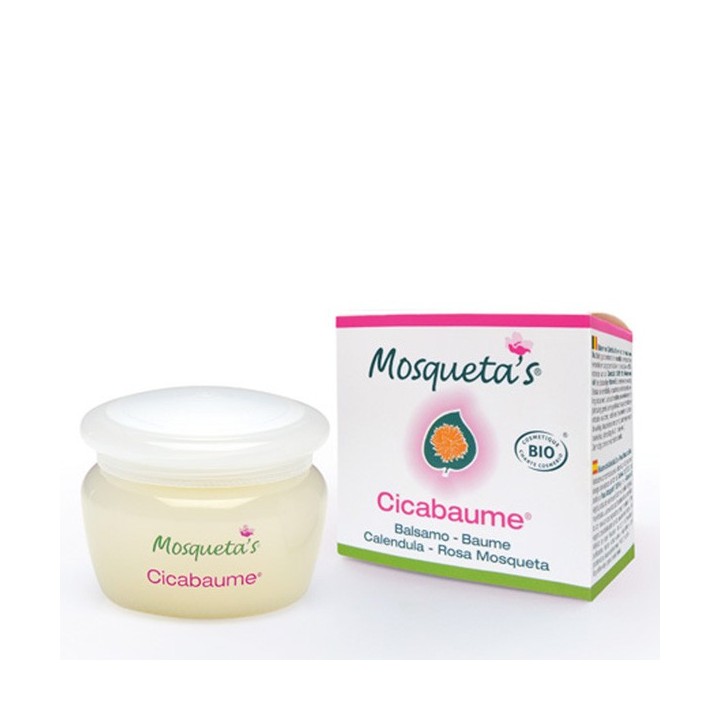 Cicabaume, Baume BIO au 50% Calendula et 27% Rose Musquée  - 30ml - Mosqueta's