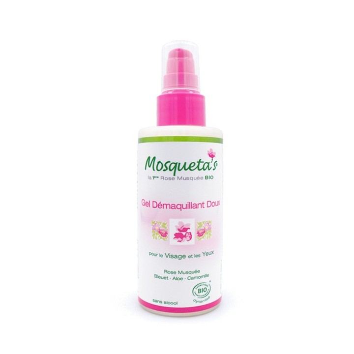 Bio milder Reinigungs  Gel (Abschminkgel) mit Hagebutte - 150 ml - Mosqueta's 