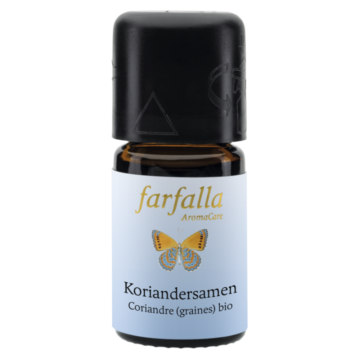 Ätherische Öle - Koriander BIO (Samen) - 100% natürlich und rein - 5ml - Farfalla