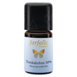 Olio Essenziale Bio - Fava Tonka biologica 30% (70% Alc.) - 100% naturale - 5ml - Farfalla