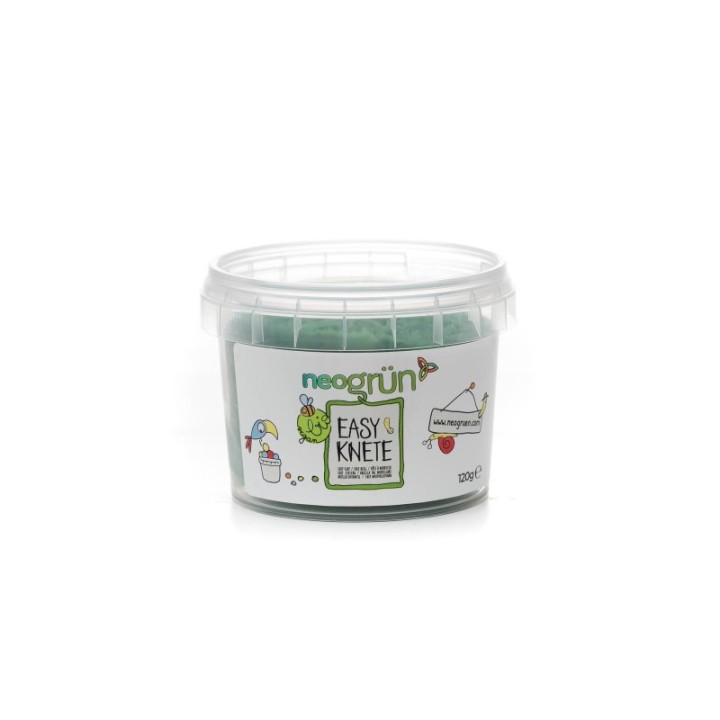 Argilla da modellare per bambini, morbida e facile da modellare - Ecologica e sicura! - Verde, 120g - neogrün