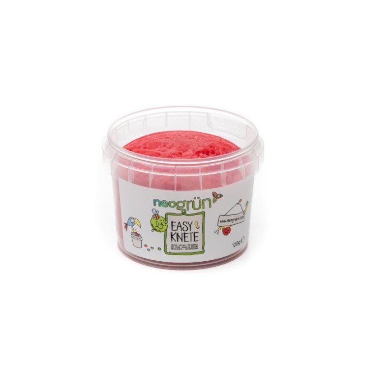 Knetmasse für Kinder, weich und leicht zu formen - Umweltfreundlich & sicher! - Rot, 120g - neogrün