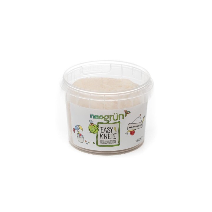 Pâte à modeler pour enfants, douce et facile à modeler - Écologique & sûre ! - Blanche, 120g - neogrün