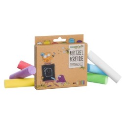 Bunte Straßenkreide für Kinder - Umweltfreundlich & sicher! - 6 Farben - neogrün