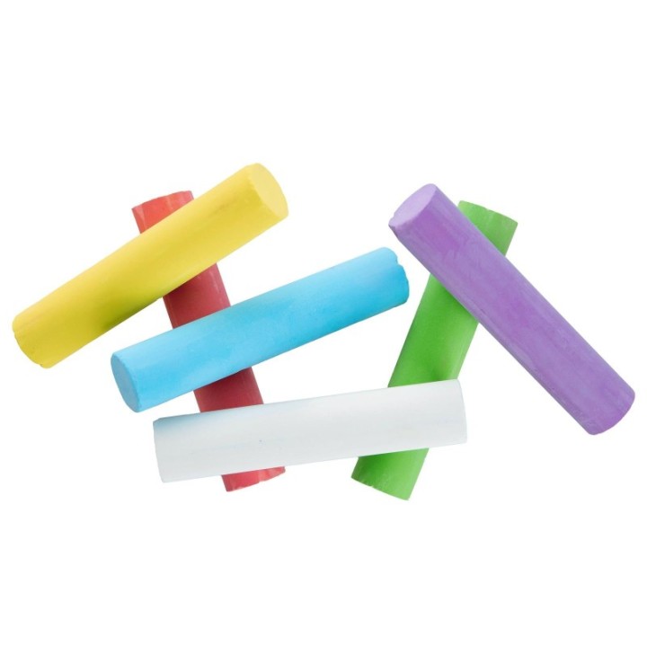 Craie de trottoir colorée pour enfants - Écologique & sûre ! - 6 couleurs - neogrün