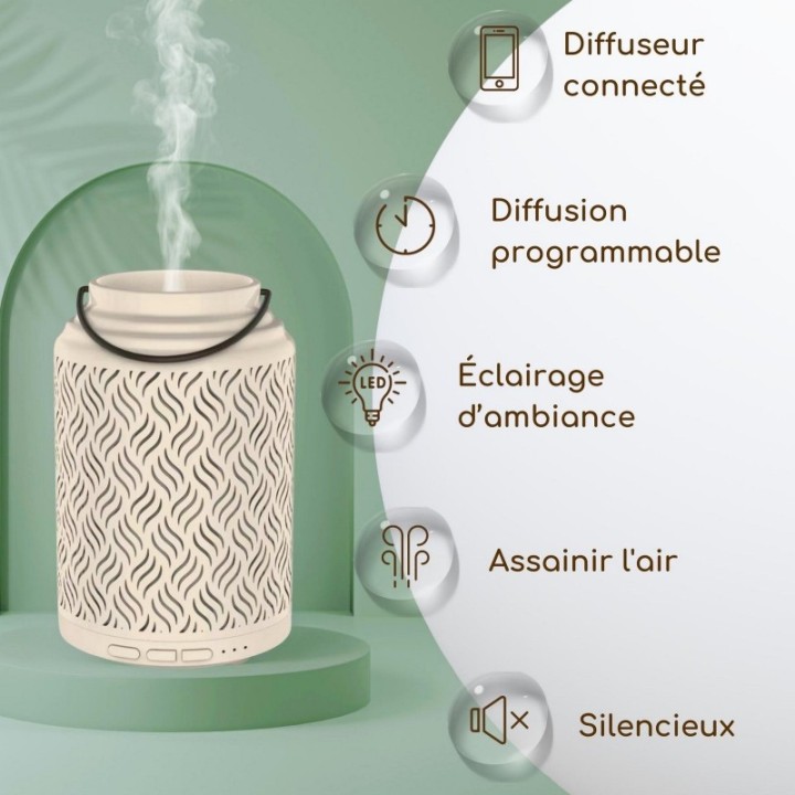 Diffuseur Connecté d'huiles essentielles, Ultrasonique - VENISE - ZEN'Arôme