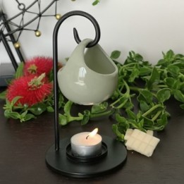 Brûle parfum à bougie en céramique et métal, Série Inspiration SEIS - ZEN'Arôme