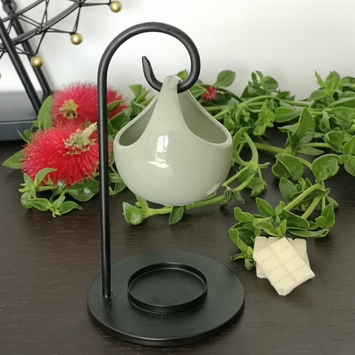 Brûle parfum à bougie en céramique et métal, Série Inspiration SEIS - ZEN'Arôme