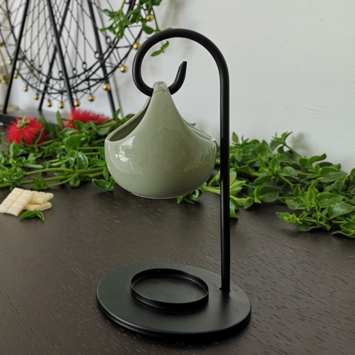 Brûle parfum à bougie en céramique et métal, Série Inspiration SEIS - ZEN'Arôme