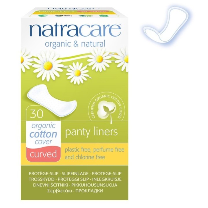 Protège-slip en conton biologique - Curved (incurvés) - 30 pièces - Natracare