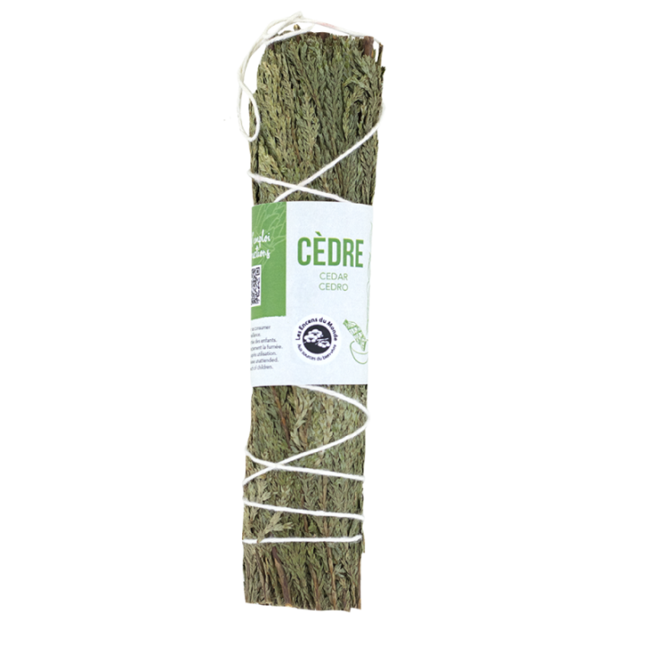 Zederngeflecht - Energie und Positivität, 100% natürlich - ca. 15cm - Les encens du monde
