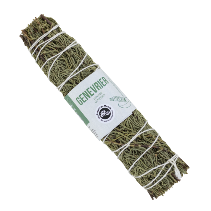 Tresse de Genévrier - Courage & Motivation, 100% naturelle - env. 18cm - Les encens du monde