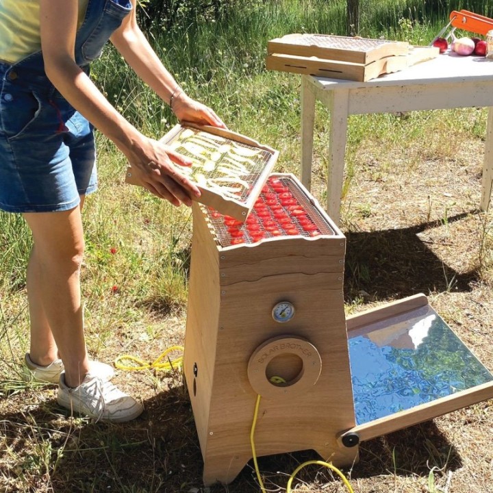 OMY - Revolutionärer Solar-Lebensmitteltrockner - Version mit 3 Schalen - Solar Brother