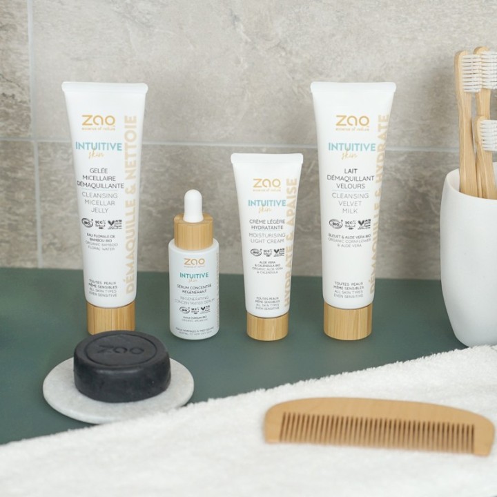Intuitive Skin, Gelée micellaire démaquillante (100% naturelle, Vegan & BIO) - MOD - Zao