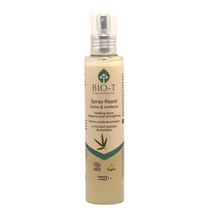 Spray fixant BIO (à l'extrait de Bambou), Gaine & renforce au naturel  - 150ml - BIO-T