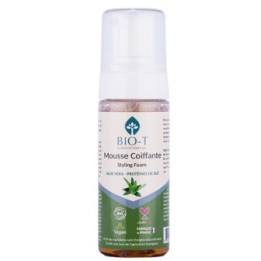 Mousse styling biologica (con cartamo), lucentezza e tenuta naturale - 150ml - BIO-T