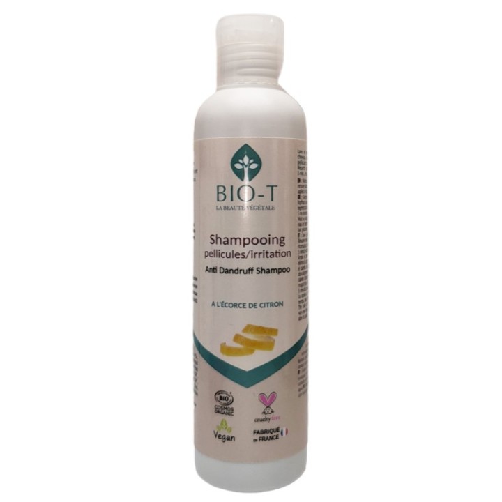 Shampooing BIO, Pellicules & Irritations à l'écorce de citron - 200ml - BIO-T