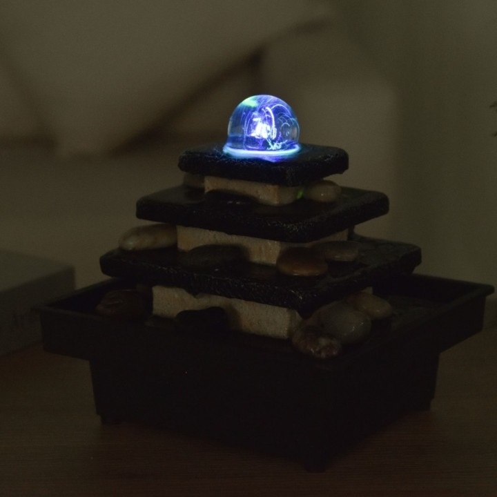 Wasserspender - "Zen Eka" mit 4 Stufen und beleuchteter Drehkugel (LED) - Zen'Light