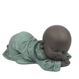 Statuetta "Bronze Ronfleur", un Buddha bambino che ispira tenerezza - Zen'Light