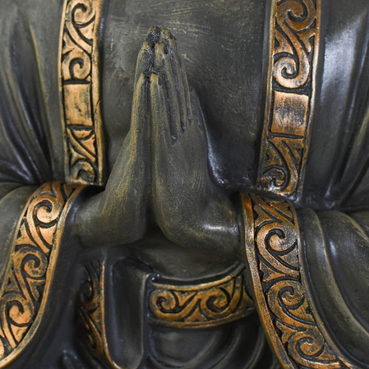 Statua grande - "Bouddha ZEN", un Buddha in posizione di meditazione - Altezza 40 cm - Zen'Light