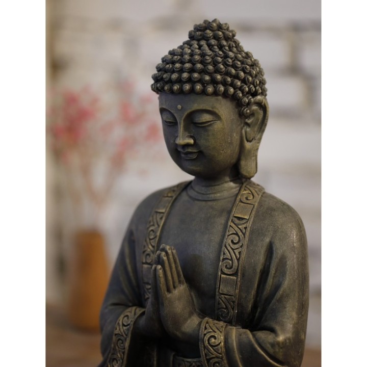 Statua grande - "Bouddha ZEN", un Buddha in posizione di meditazione - Altezza 40 cm - Zen'Light