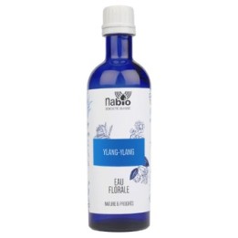 Acqua floreale di Ylang-Ylang biologica (commestibile) - Bottiglia di vetro da 200 ml - Nabio
