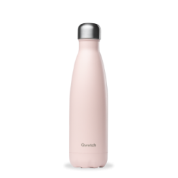 Doppelwandige isolierte Edelstahlflasche, Pastel Rose - 500 ml - Qwetch