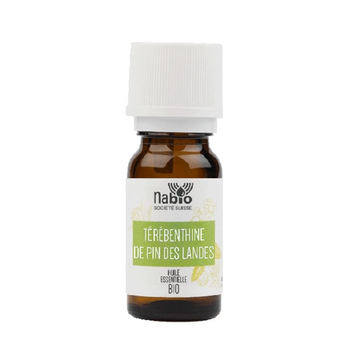 Olio essenziale, Trementina di pino delle Lande (100% naturale e Bio) - 15 ml - Nabio