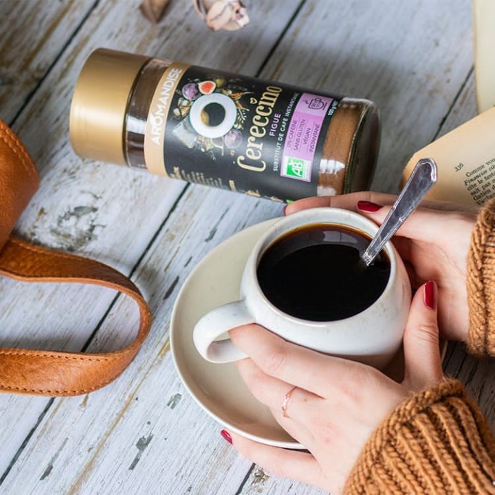 Substitut de café instantané BIO, Cereccino Figue - 100g - Aromandise