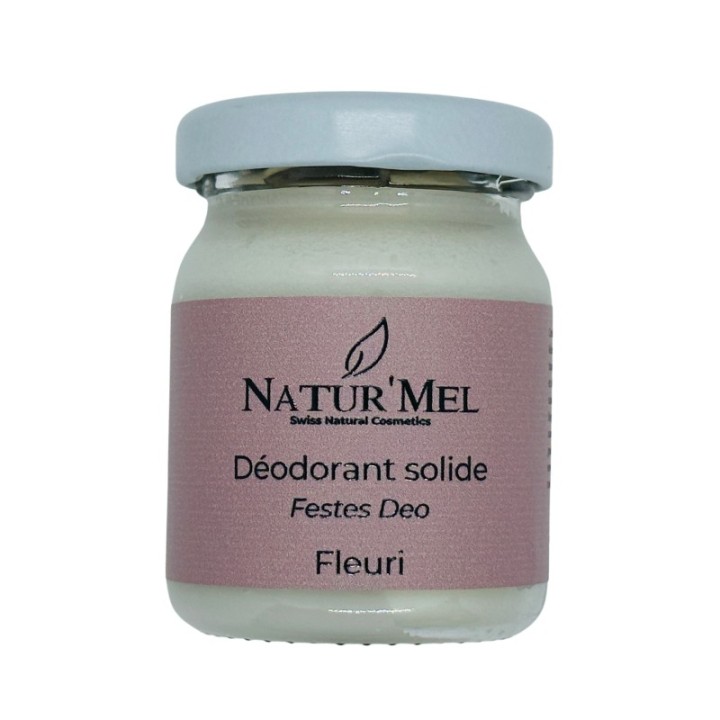 Festes Deodorant Schweiz & BIO, Der Blumige - 50ml - Natur'Mel Cosm'Ethique
