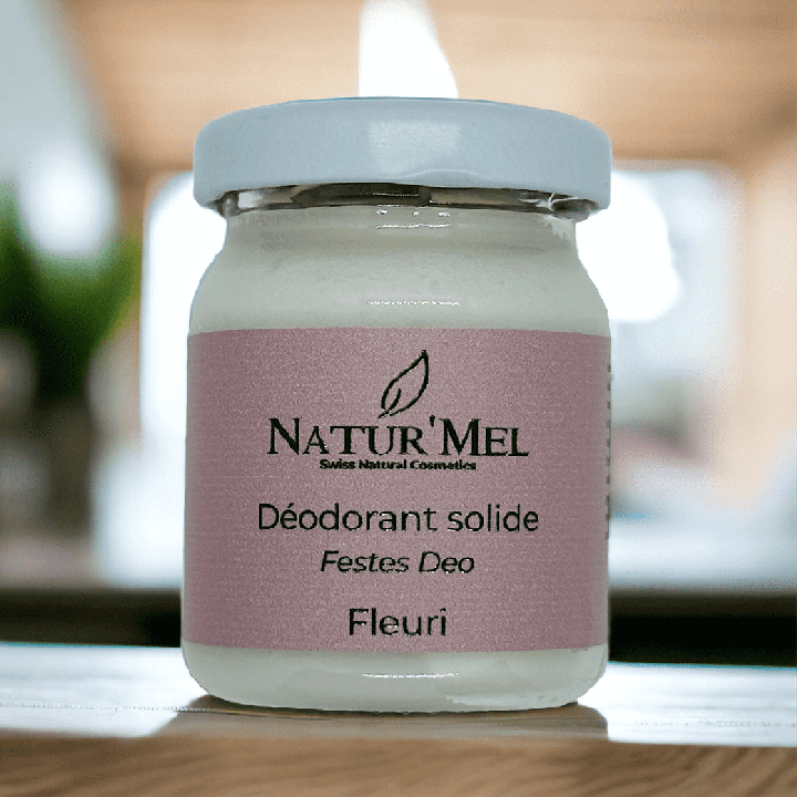 Déodorant solide Suisse & BIO, Le Fleuri - 50ml - Natur'Mel Cosm'Ethique
