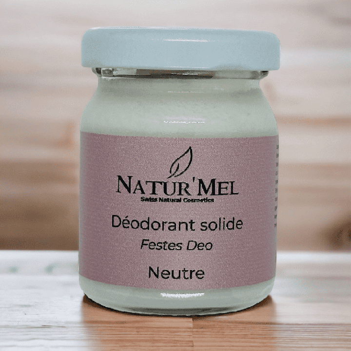 Festes Deodorant Schweiz & BIO, Der Neutrale (ohne ätherische Öle) - 50ml - Natur'Mel Cosm'Ethique