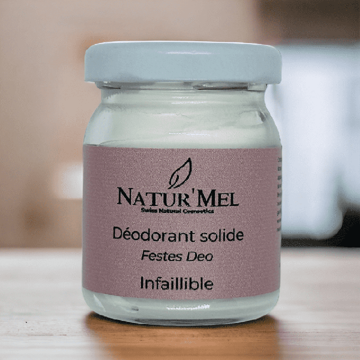 Festes Deodorant Schweiz & BIO, Das Unfehlbare mit 3 antibakteriellen Wirkstoffen - 50ml - Natur'Mel Cosm'Ethique