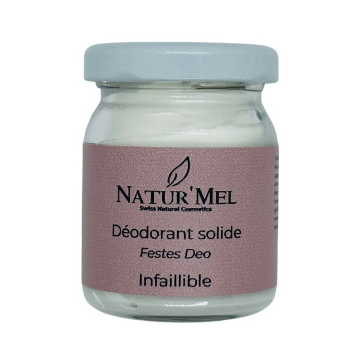 Festes Deodorant Schweiz & BIO, Das Unfehlbare mit 3 antibakteriellen Wirkstoffen - 50ml - Natur'Mel Cosm'Ethique