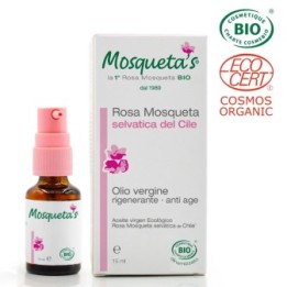 Huile de Rose Musquée du Chili Bio, extra-vierge - Mosqueta's - 15ml